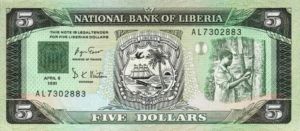 Liberia, 5 Dollar, P20