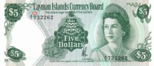 Cayman Islands, 5 Dollar, P6a