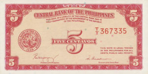 Philippines, 5 Centavo, P126a