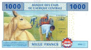 Central African States, 1,000 Franc, P107T