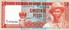Guinea-Bissau, 50 Peso, P5a