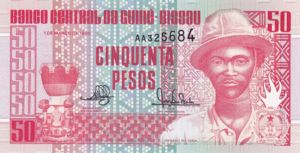 Guinea-Bissau, 50 Peso, P10