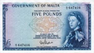 Malta, 5 Pound, P27a