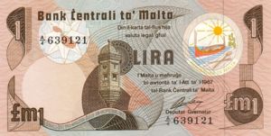 Malta, 1 Lira, P34a