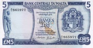 Malta, 5 Lira, P32b