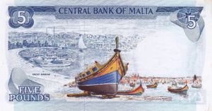 Malta, 5 Lira, P32b