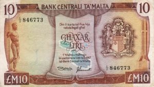 Malta, 10 Lira, P33b