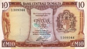 Malta, 10 Lira, P33e
