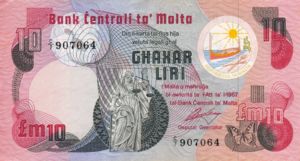 Malta, 10 Lira, P36a