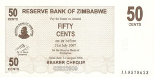 Zimbabwe, 50 Cent, P36, RBZ B27a