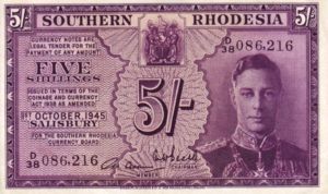 Southern Rhodesia, 5 Shilling, P8b