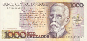 Brazil, 1,000 Cruzado, P213b, BCB B35b