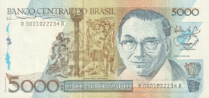 Brazil, 5,000 Cruzado, P214, BCB B36a