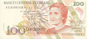Brazil, 100 Cruzado Novo, P220a, BCB B42a