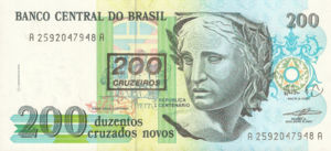 Brazil, 200 Cruzeiro, P225b, BCB B47b