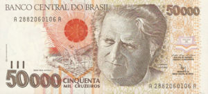 Brazil, 50,000 Cruzeiro, P234a, BCB B56a