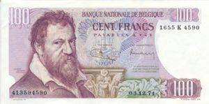 Belgium, 100 Franc, P134b
