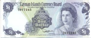 Cayman Islands, 1 Dollar, P5d