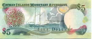 Cayman Islands, 5 Dollar, P34a