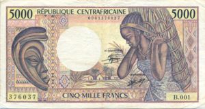 Central African Republic, 5,000 Franc, P12a