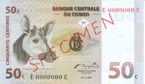 Congo Democratic Republic, 50 Centime, P84s