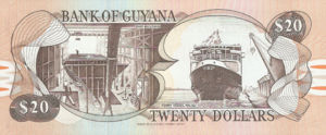 Guyana, 20 Dollar, P27 v2, BOG B5b