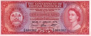 British Honduras, 5 Dollar, P30j