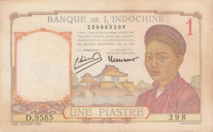 French Indochina, 1 Piastre, P54c