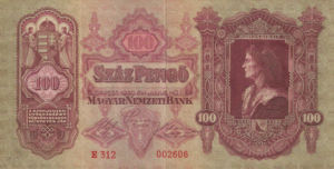 Hungary, 100 Pengo, P98