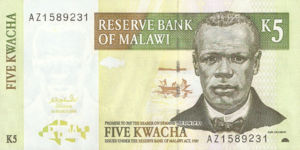 Malawi, 5 Kwacha, P36b, RBM B36b