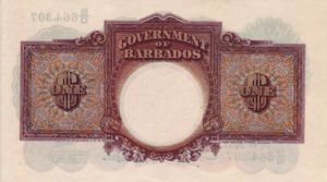 Barbados, 1 Dollar, P2b v3