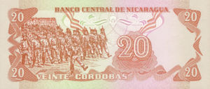 Nicaragua, 20 Cordoba, P135, BCN B29a