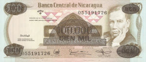 Nicaragua, 100,000 Cordoba, P149, BCN B43a