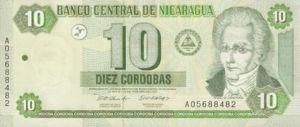 Nicaragua, 10 Cordoba, P191, BCN B88a