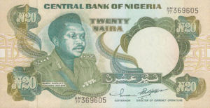 Nigeria, 20 Naira, P26New, CBN B24f