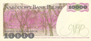 Poland, 10,000 Zloty, P151b, NBP B41b