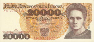 Poland, 20,000 Zloty, P152a, NBP B42a