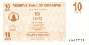 Zimbabwe, 10 Cent, P35