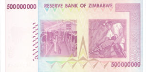 Zimbabwe, 500,000,000 Dollar, P82