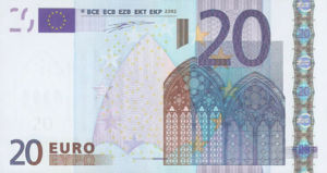 European Union, 20 Euro, P3v, ECB B3v
