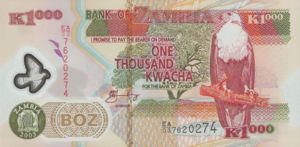 Zambia, 1,000 Kwacha, P44b, BOZ B46b