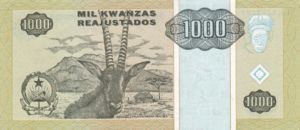 Angola, 1,000 Kwanza Reajustado, P135