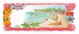 Bahamas, 3 Dollar, P28a