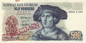 Belgium, 500 Franc, P135s