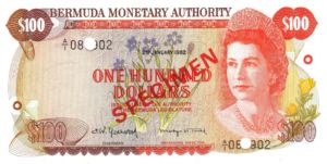 Bermuda, 100 Dollar, CS1