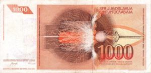 Bosnia and Herzegovina, 1,000 Dinar, P2a v1
