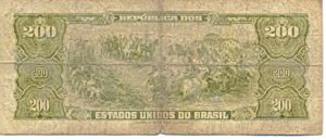 Brazil, 200 Cruzeiro, P171b