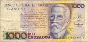 Brazil, 1,000 Cruzado, P213a