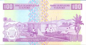 Burundi, 100 Franc, P44a