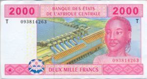 Central African States, 2,000 Franc, P108T